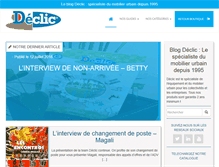 Tablet Screenshot of blog.declic.fr